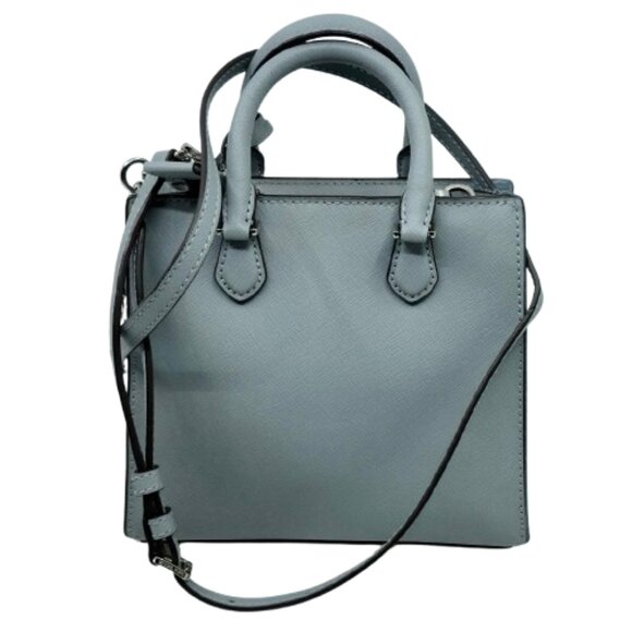 MICHAEL KORS~Bridgette Leather Crossbody~BLUE SAFFIANO MINI SHOULDER BAG - Picture 3 of 5